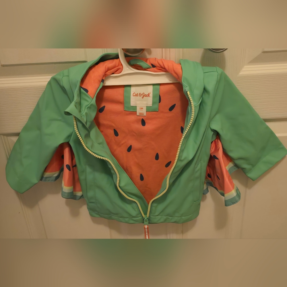 Cat & Jack Green and Orange Kids Jacket